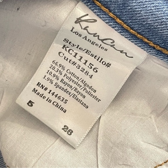 Kancan Skinny Jeans 26 Embellished Pearl High Rise Distressed Stretch Denim - Picture 11 of 11